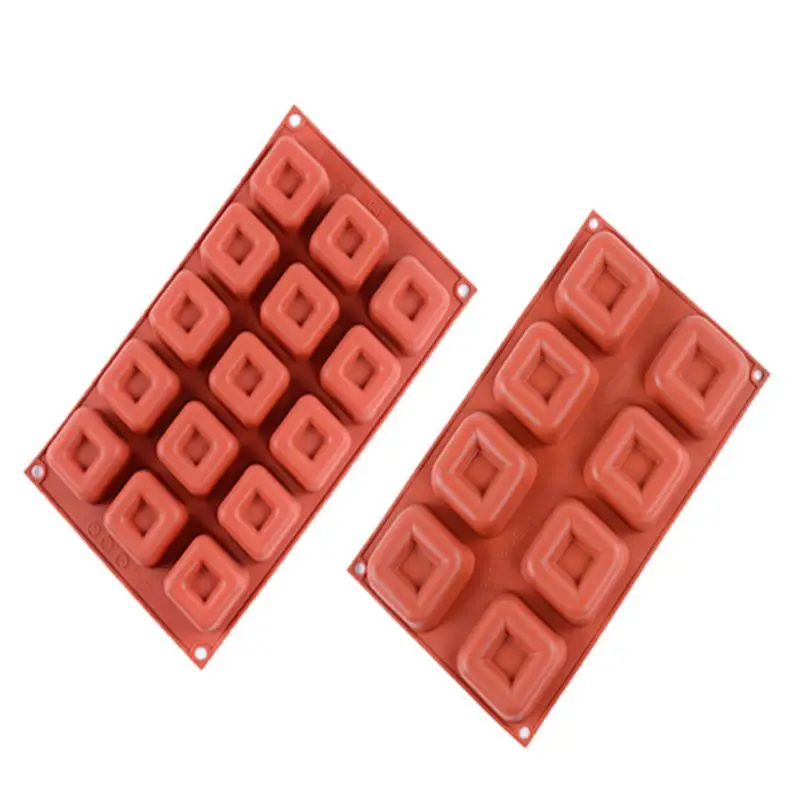 Набор для декорирования тортов в форме помады квадратный кирпич шоколадный