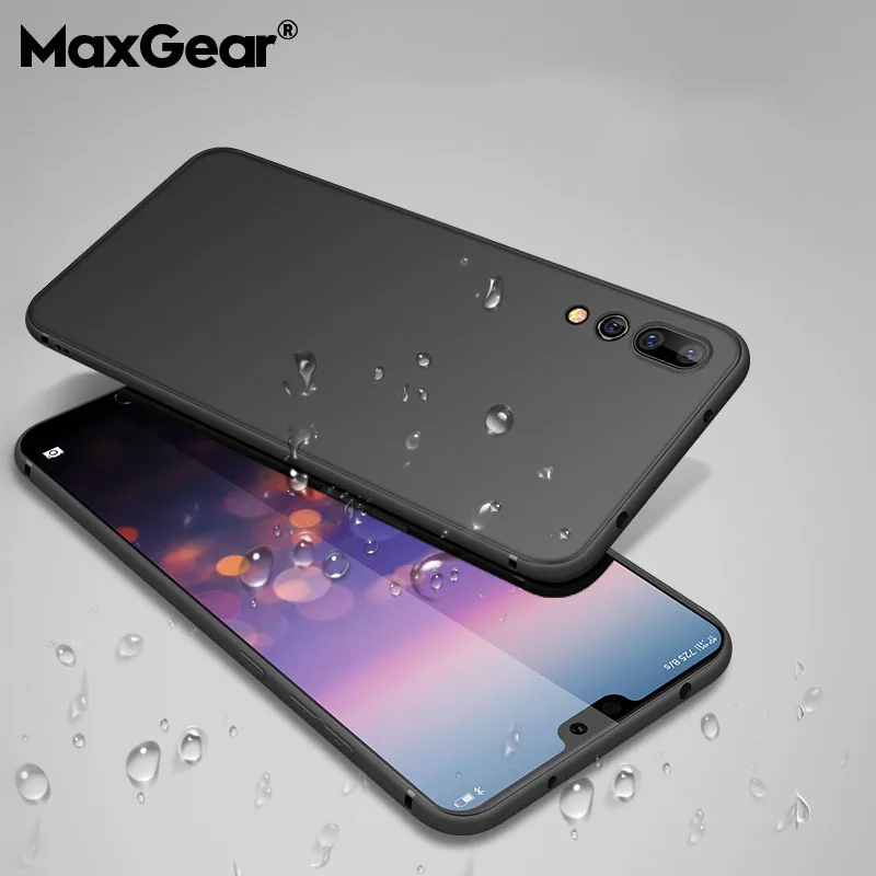 Силиконовый чехол MaxGear для Huawei P9 P10 P20 Lite Plus матовая задняя крышка из ТПУ матовый