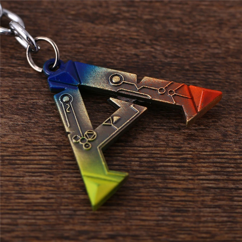 J магазин аниме Ark выживания Брелок Evolved многоцветный письмо кольцо для ключей из