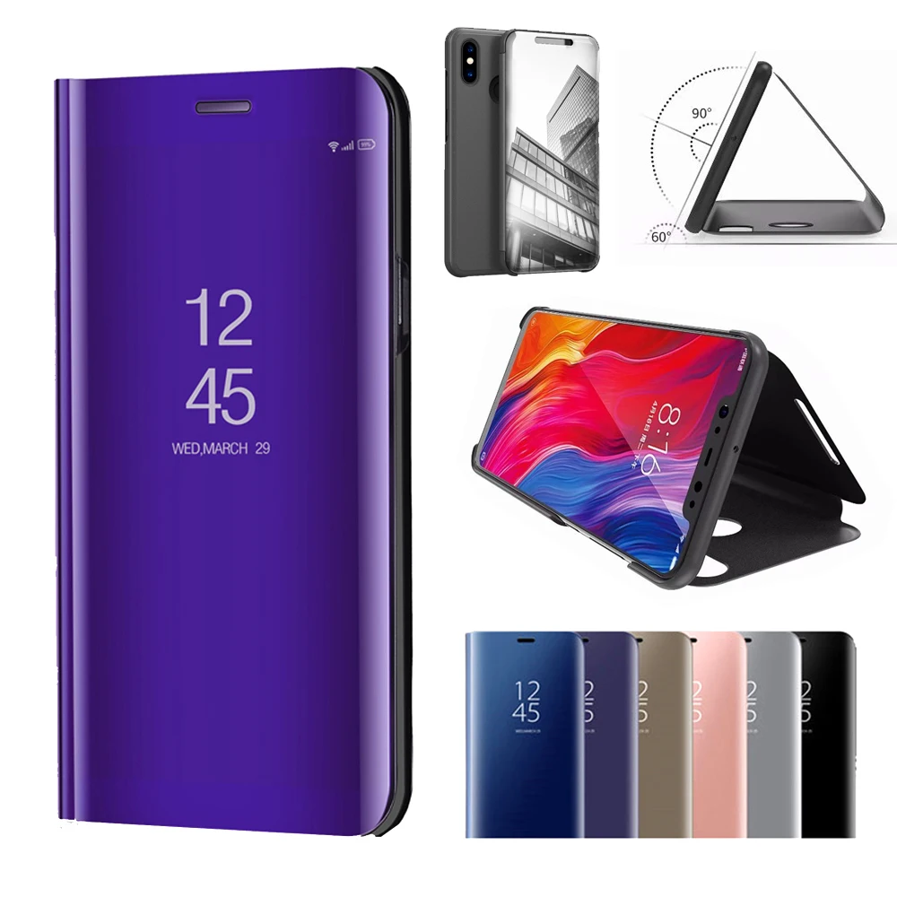 Зеркальные флип Чехлы для OPPO Realme 5Pro 3Pro Reno 2Z F11 Pro R11R17 A7 A5s A5Xs K1 FindX Renoz C2 X2