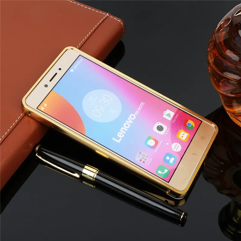 Для lenovo K6 Примечание Plus металлический корпус Алюминий чехол акриловая