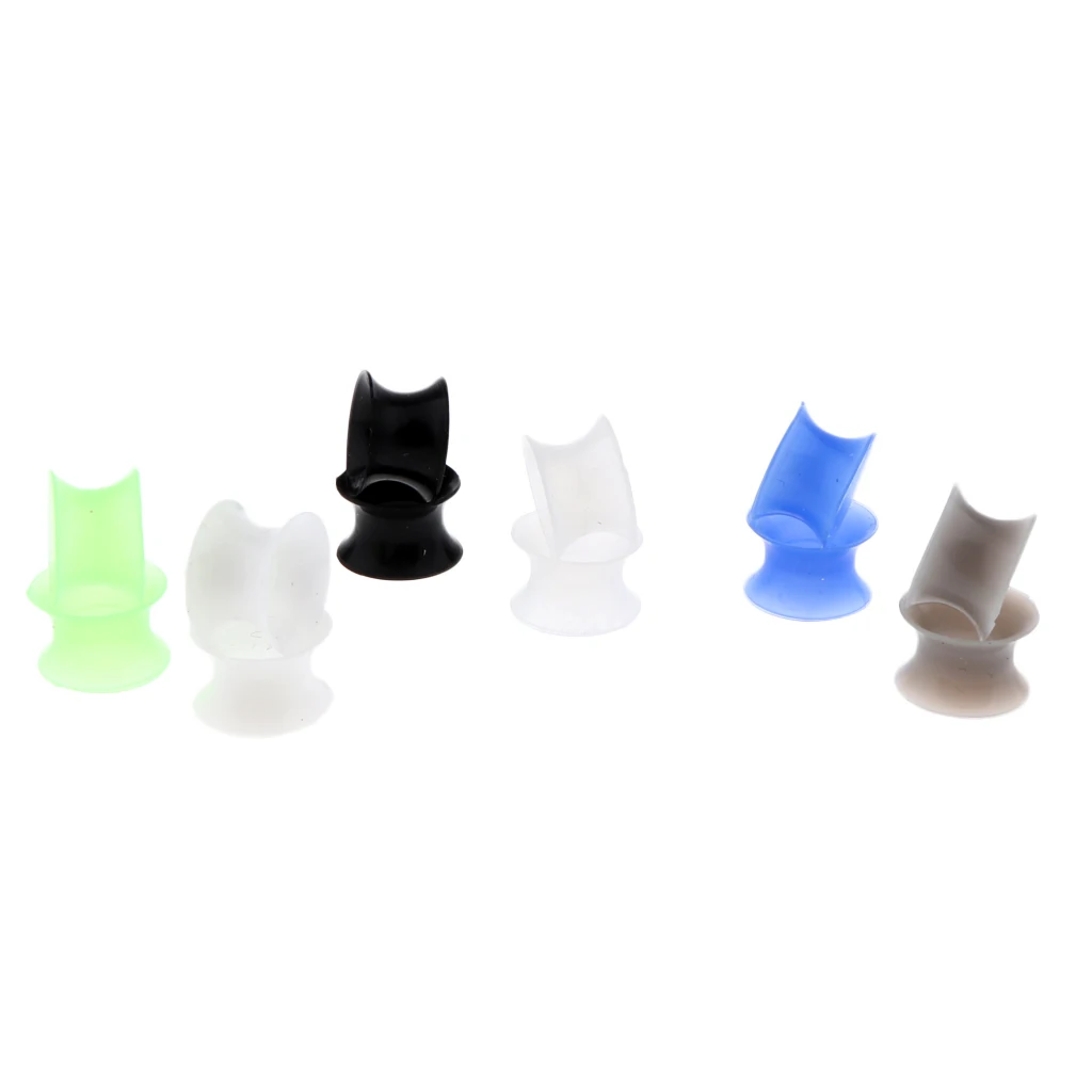 MagiDeal 12Pcs Silicone Double Flared Plugs Ear Gauges Stretching Expander 8mm-20mm