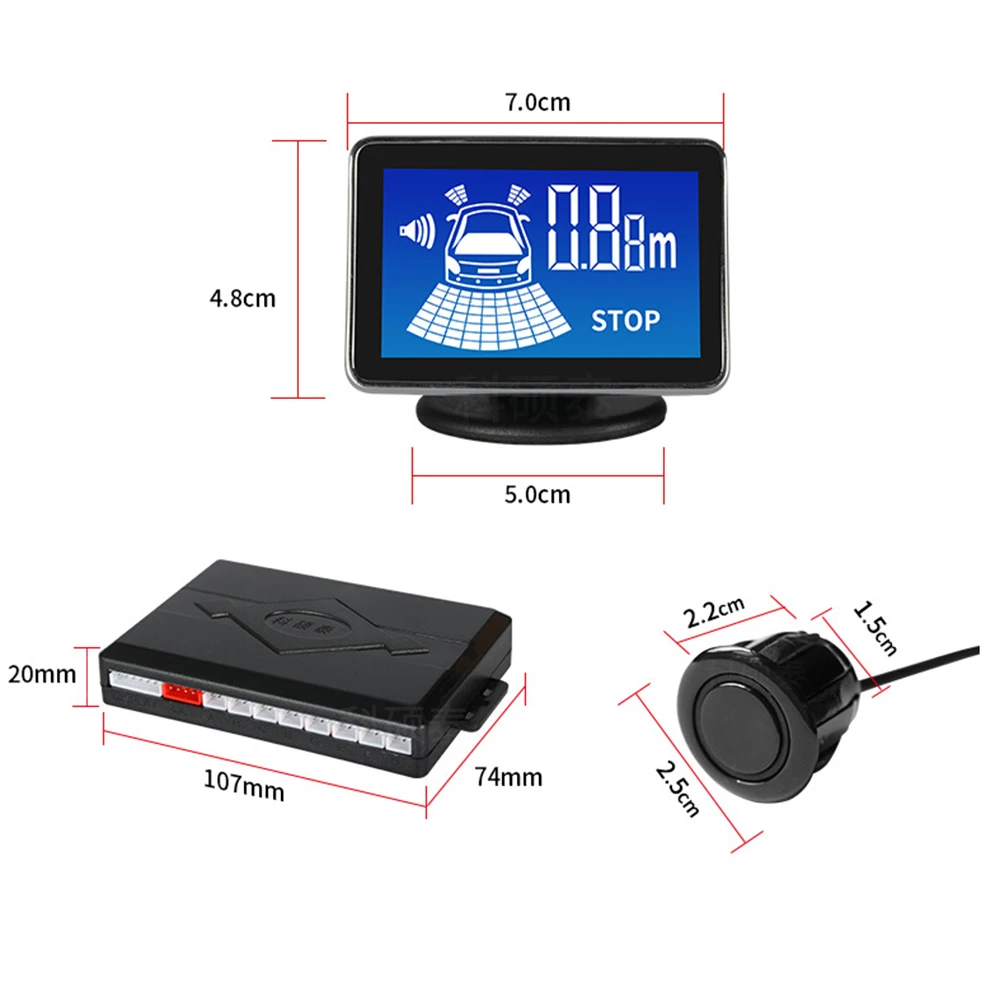 Парктроник OkeyTech с ЖК дисплеем Система помощи при парковке для всех