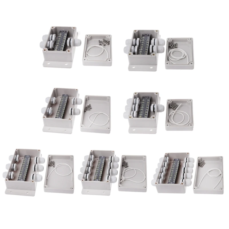 ABS водонепроницаемый распределительная коробка Электрический корпус 15A 600V