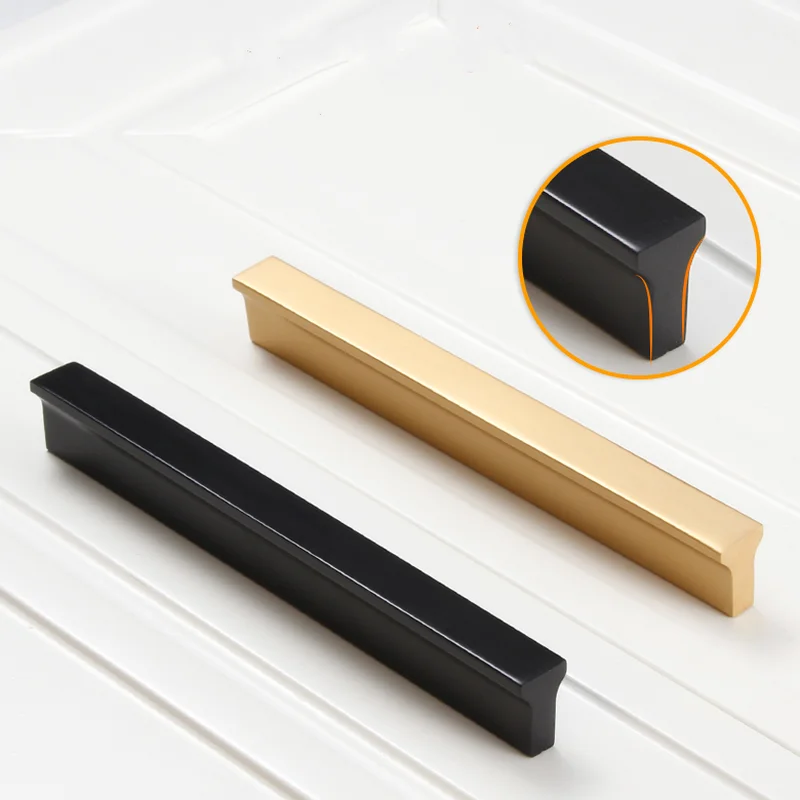 Ручки для шкафа современные минималистичные Т образные золотые черные ящика