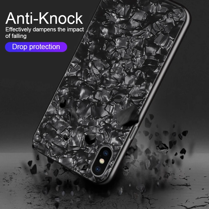 Чехол из закаленного стекла для iPhone 7 8 6 Plus X XS Max XR красивая жесткая задняя крышка