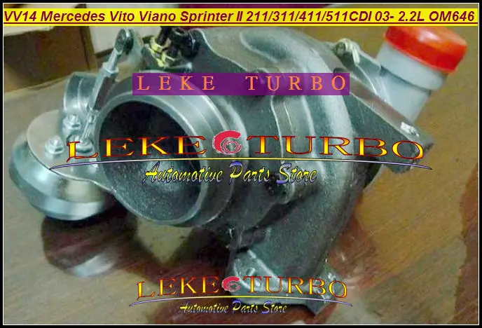 RHF4 VNT VV14 VF40A132 A6460960199 Turbo For Mercedes PKW Vito 111 115 W639 Viano Sprinter II 211 311 411 511CDI 03- OM646 2.2L |