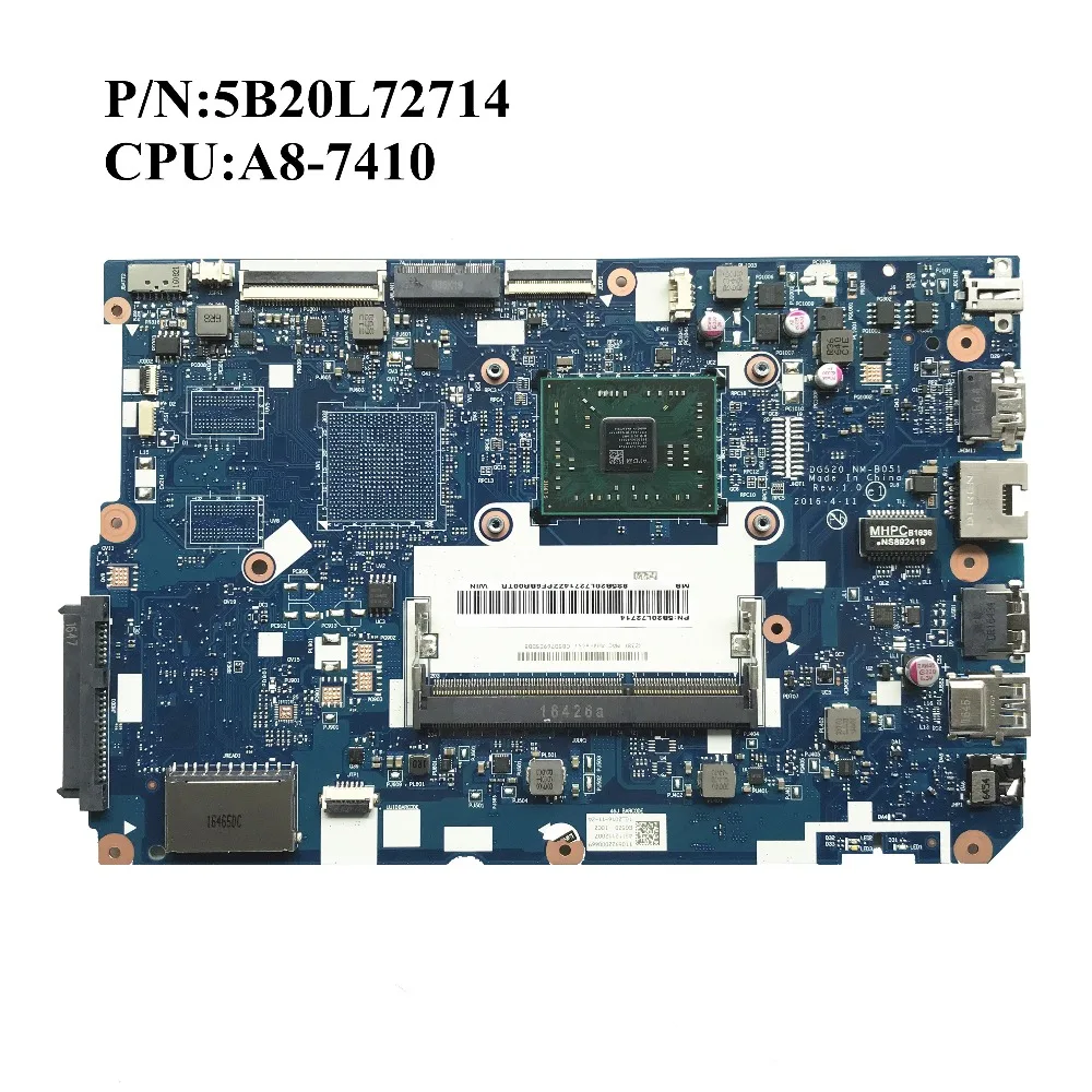 SZWXZY новый для Lenovo Ideapad 110 15ACL материнская плата портативного компьютера с A8 7410