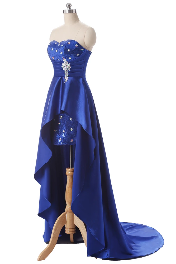 CEEWHY, вечерние платья с блестками и кристаллами, Длинные Abendkleider Vestido de Noiva, короткие спереди и сзади, Длинные вечерние платья со шлейфом для выпускного вечера