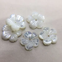 thickness 2 5mm freshwater shell flower shape beads for curved spacer diy jewelry makings clothes accessories 81012141820mm