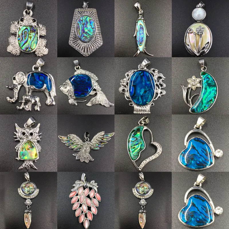 Бесплатная доставка Модные ювелирные изделия Новая Зеландия Голубой Абалон