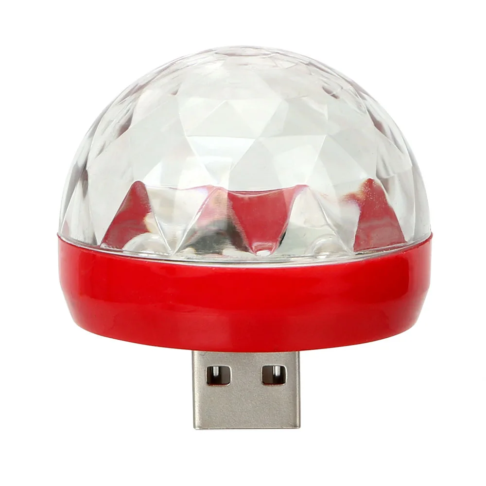 Oval Red YOSOLO UFO Форма Красочный волшебный шар USB светодиодный светильник для сцены Mini USB светодиодный вечерние светильник s интерьерное декоративное украшение - Название цвета: Oval Red