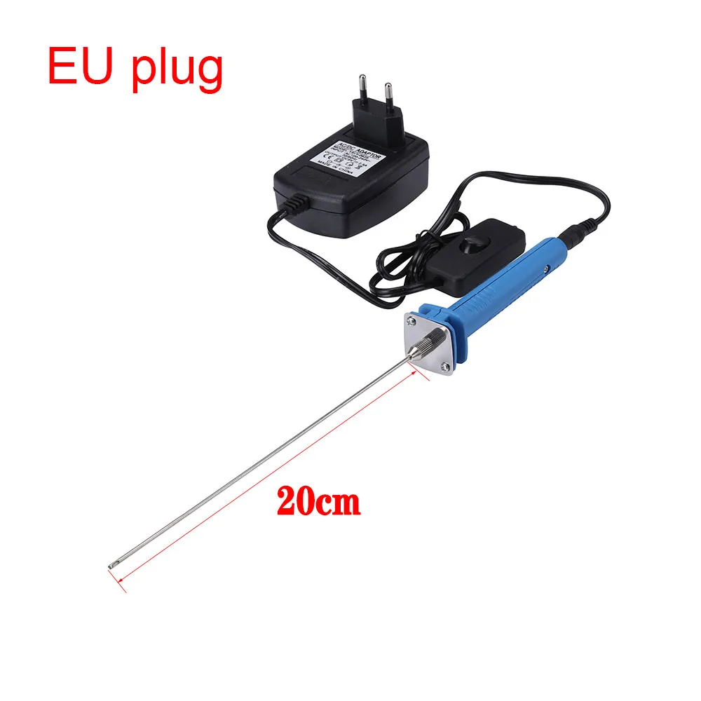 EU plug 20cm 110 220 В 15 Вт профессиональный резак для пены Электрический нагрев ручка для KT пластины пенополистирола режущий долбежный Перфоратор DIY инструмент для резьбы - Цвет: EU plug 20cm