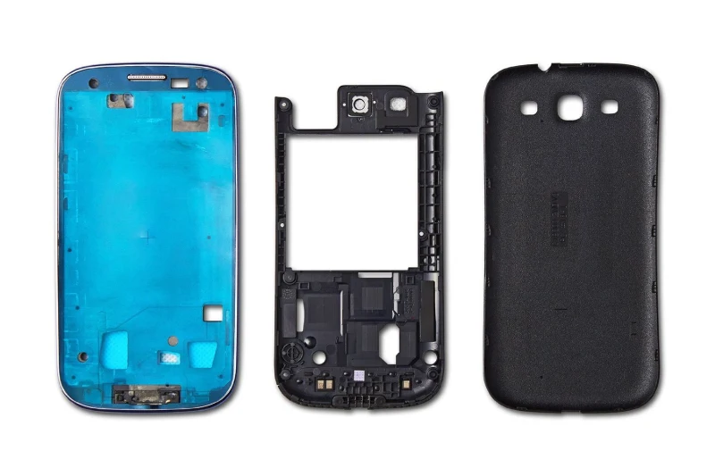 5 комплектов, полный корпус для samsung Galaxy S3 I9300 i9305 s3 neo 9300i 9308i, передняя рамка+ средняя рамка+ крышка аккумулятора, запчасти для ремонта дверей
