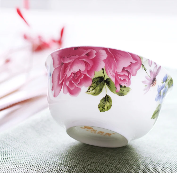 5 дюймов костяного фарфора корейский контейнер для пищи чаша фарфоровая детская