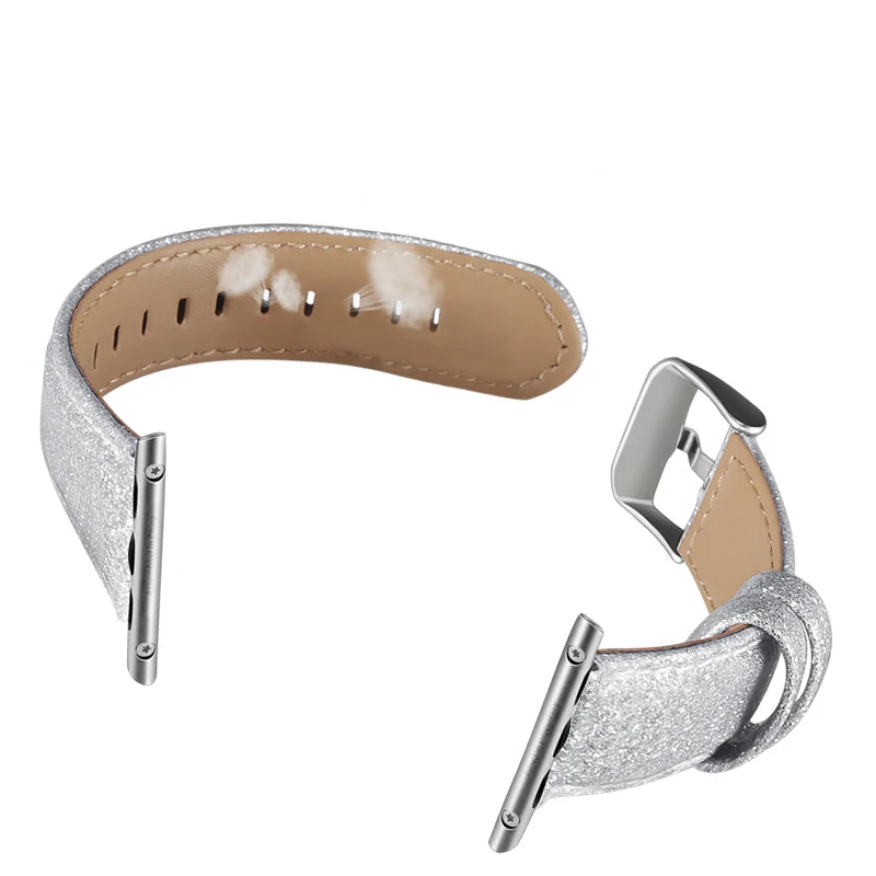 Ремешок Laforuta для Apple Watch 40 мм 44 кожаный браслет iWatch 42 38 блестящий мощный наручных часов