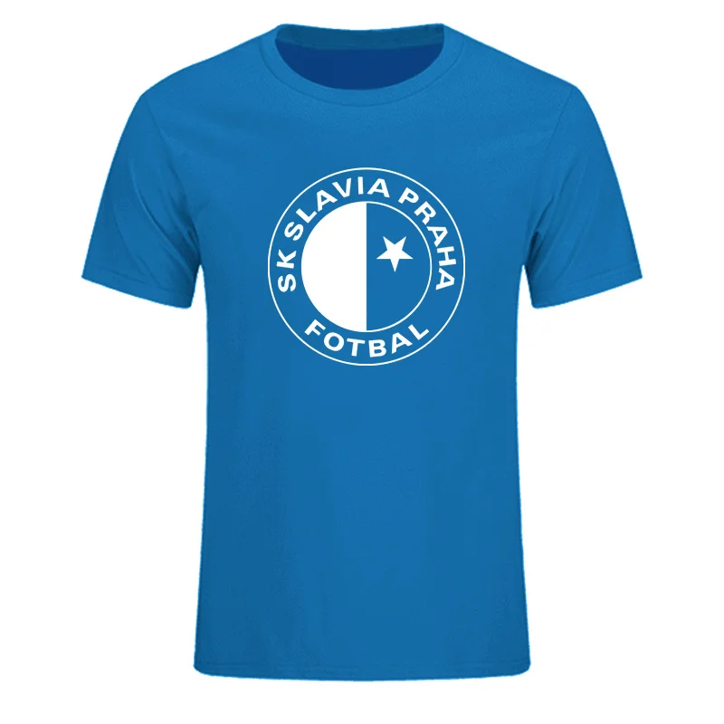 Bitch COOFFEE, новинка, SK Slavia Praha, футболка с чешским принтом в Праге, качественная хлопковая футболка для мужчин, большие размеры, XS-2XL - Цвет: 13
