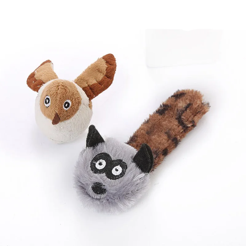 Игрушки для домашних животных кошек котят маленький медведь кролик плюшевая