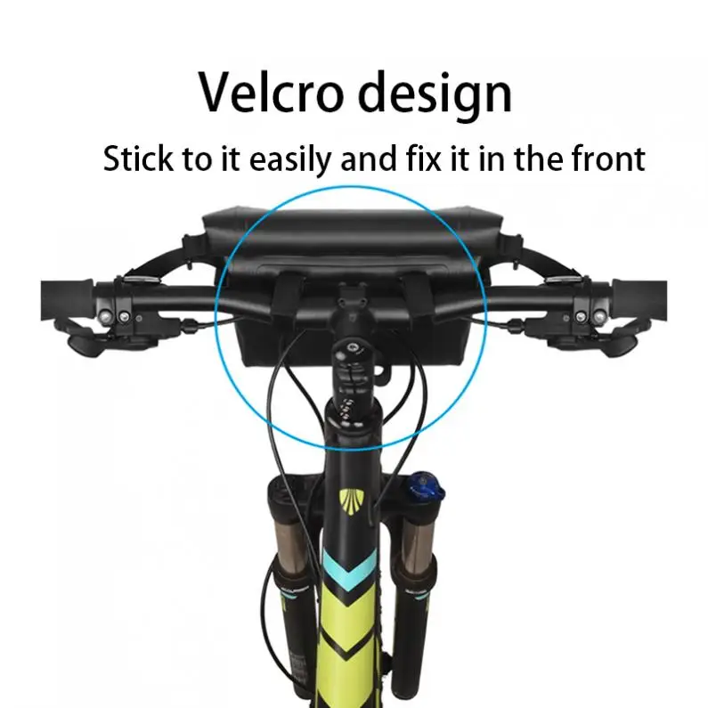 Полностью водонепроницаемая сумка на руль велосипеда 3л велосипедная передняя