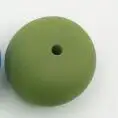 Новые силиконовые бусины abacus, 50 шт. Силиконовые Прорезыватели для зубов, набор из бисера DIY Силиконовое ожерелье, Детская силиконовая форма жевательные бусины - Цвет: lint