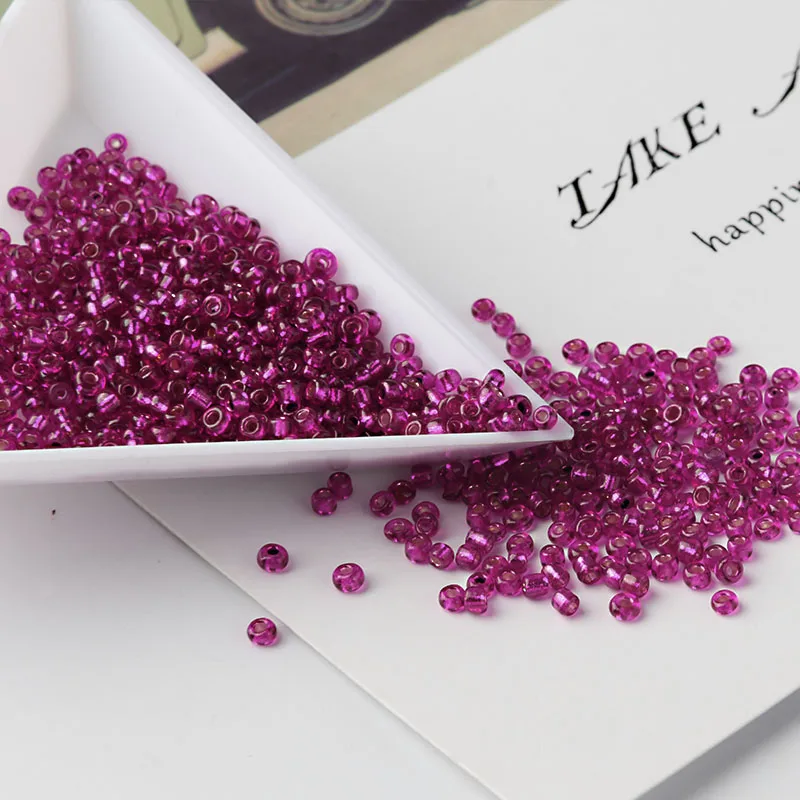 020 Rose Ipsequins 1200 шт./лот 2 мм чешский стеклянный бисер для рукоделия 11/0 DIY стеклянный стеклярус для вышивки патчи аксессуары для одежды - Цвет: 020 Rose