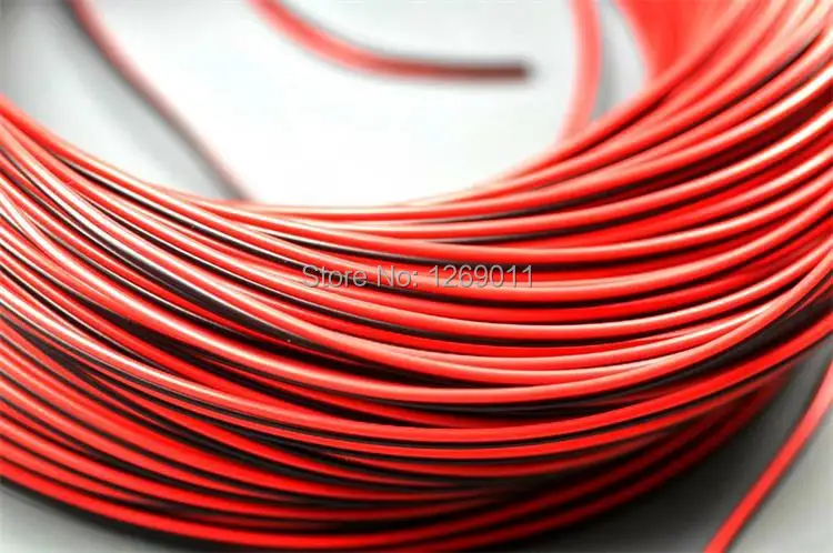 Красный и черный луженый медный провод светодиодный Удлинительный кабель 18AWG |