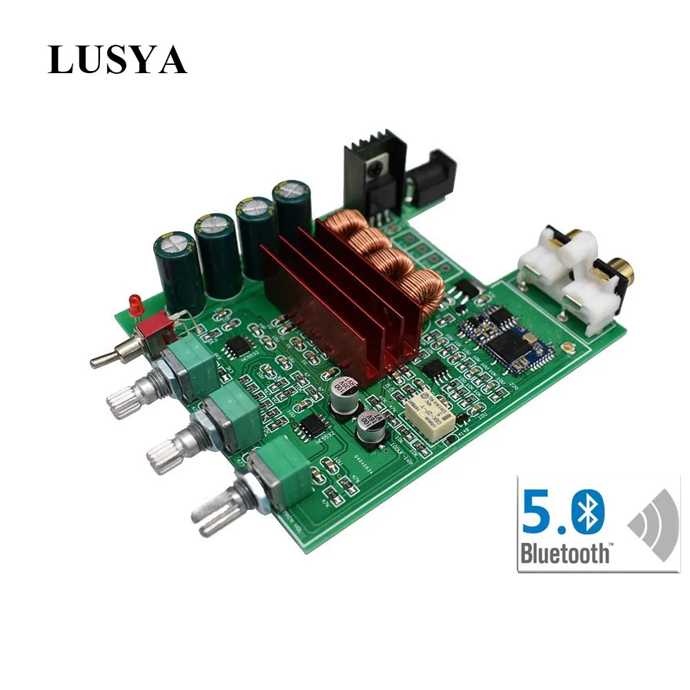 Lusya Bluetooth 5 0 TPA3116D2 2 стерео канальный цифровой аудио усилитель мощности доска 50 Вт *