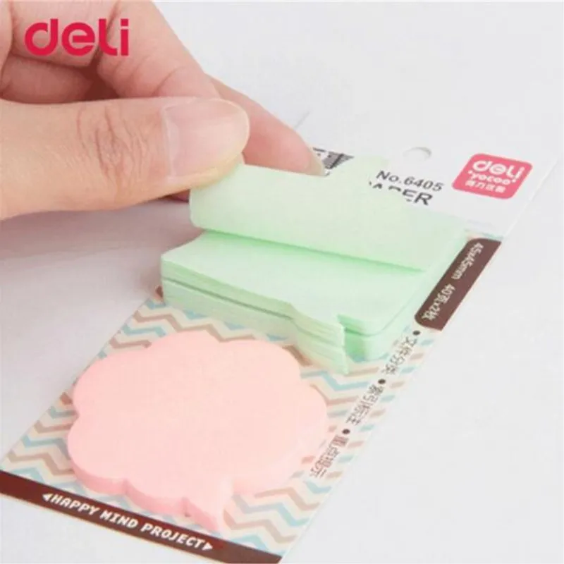 Deli 80 листов корейские Липкие заметки креативный почтовый блокнот Filofax блокноты