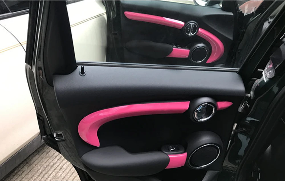 Наклейки MINI F55 для украшения салона автомобиля накладка на дверь Mini Cooper Стайлинг