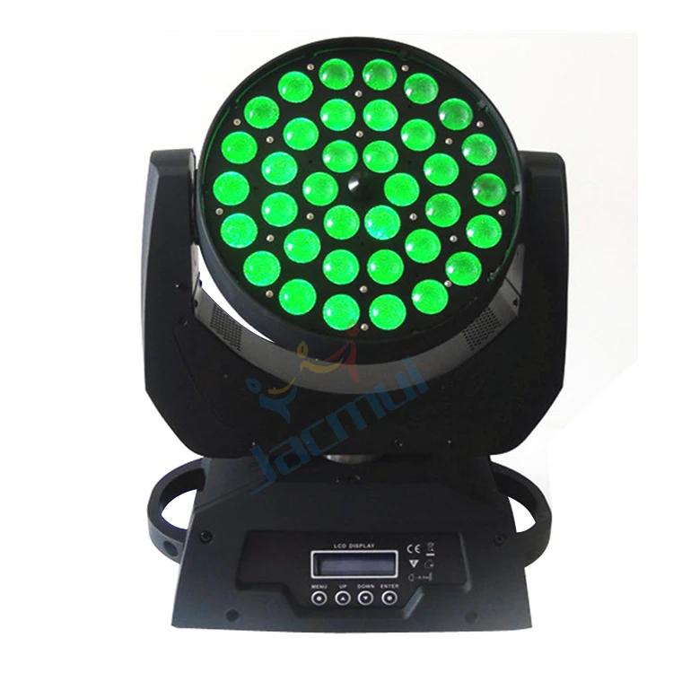 2X Dmx ночной клуб сценическое освещение 36x15 Вт RGBWA Led Zoom Wash Moving Head Dj Light | Лампы и
