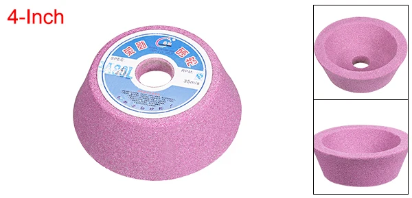 

Uxcell 1 шт. 60 гр. 80 гр. 4-дюймовая прижимная чаша шлифовальный круг алюминий оксид поверхность шлифовальный керамический инструмент белый розовый