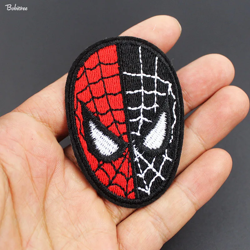Человек-паук кружевная ткань патч Железный На Spidernan значок аппликации для куртки джинсы наклейки на Рюкзак украшения