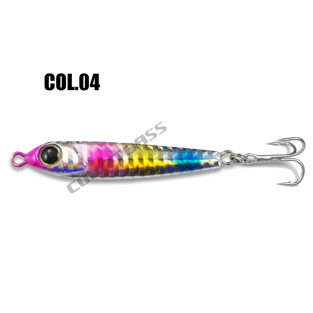 Col 04 23g 0,81 oz обратного отсчета рыболовные приманки, микро-металлические свинцовые рыболовные крючки игра морской бас, маленький размер приманки для рыбы - Цвет: Col 04