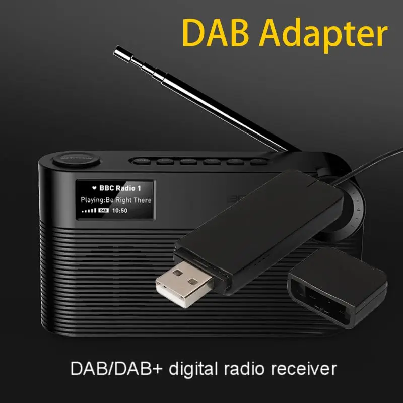 Цифровой радиоприемник DAB с антенной для bluetooth динамика домашний стереозвук ТВ usb