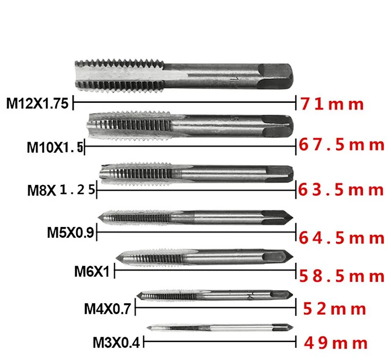 7 шт. ручная флейта Метрическая | Инструменты