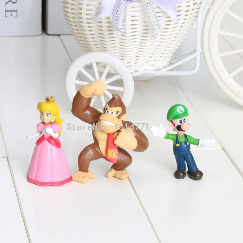 6 шт./компл. мини Super Mario Bros 1,5~ 2," фигурки Куклы Игрушки Подарки