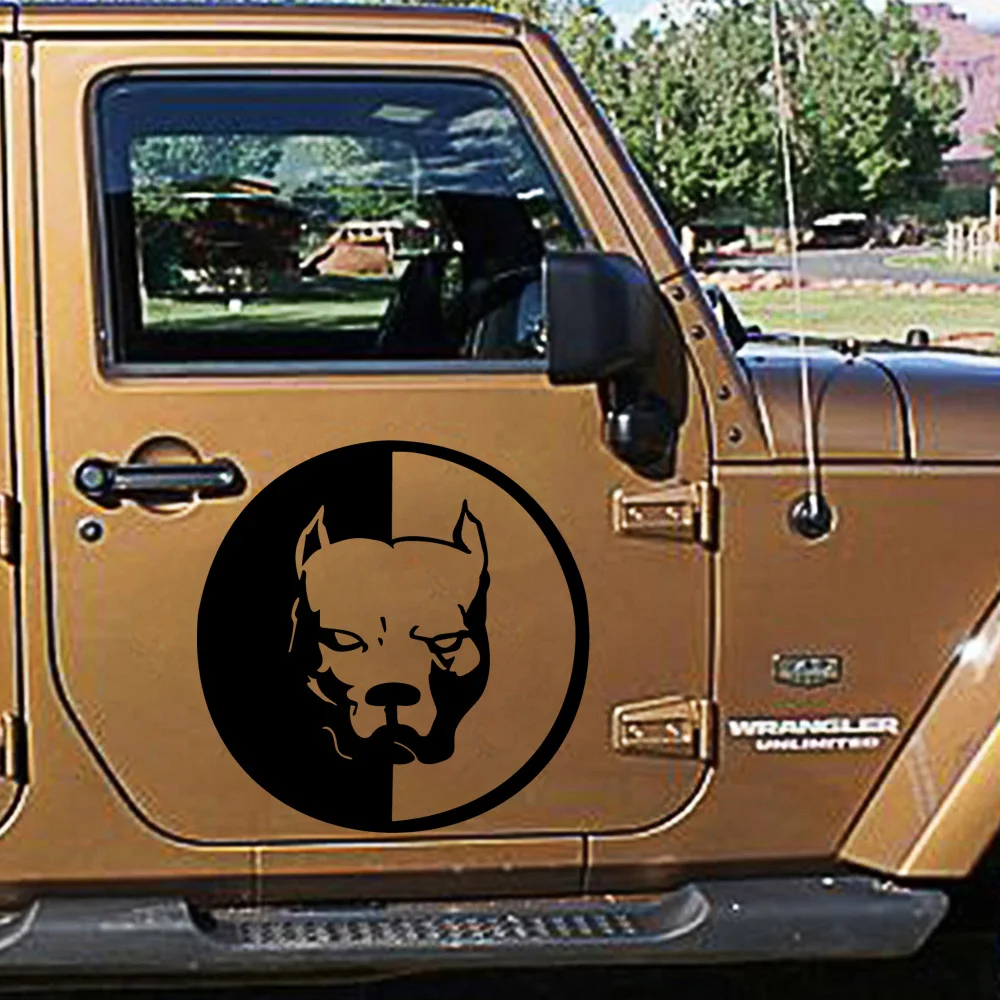 Арт дизайн бык терьер Авто Стикеры забавные окна виниловые наклейки для