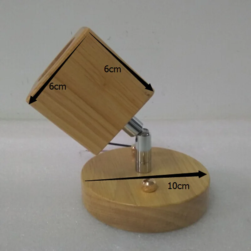 Современные зеркальные настенные лампы [HQXING] деревянные декоративные