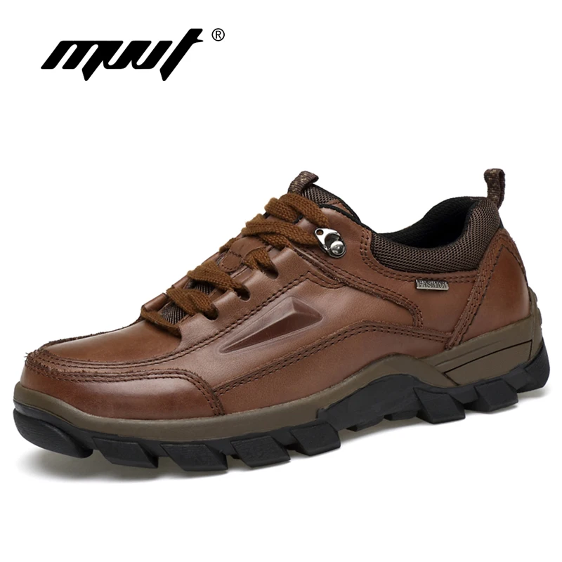 

Hademade Genuine Leather Boots Men Working Boots Super Casual Leather Safety Boots All Seasons Men Ankle Boots Outdoor Shoes