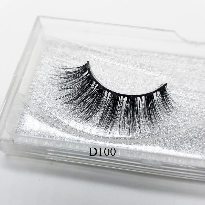 D100 натуральные норковые объемные Объемные Накладные ресницы с объемными