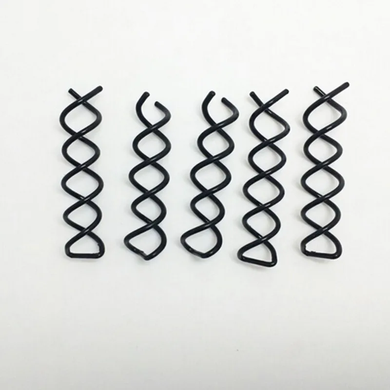 Black Spiral Spin Screw Pin Hair Clips Hairpin Twist Barrette Bridal Hair Accessories Plate Made Tools Black Color