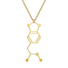 MDMA ожерелье с дизайном молекула цвета серебряный или золотой или матовый черный