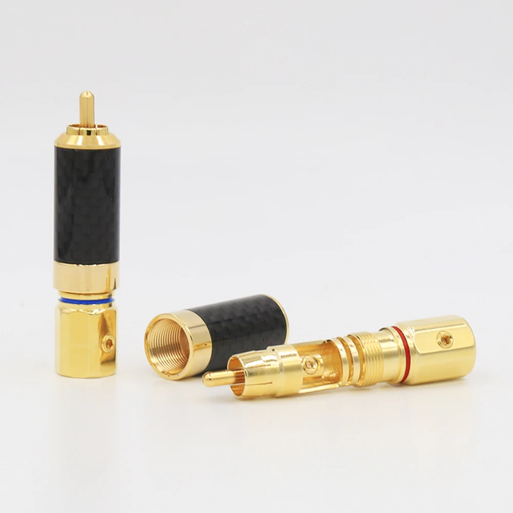 

Hi-End Gold Plated audio speaker RCA plug connector for Amplifier CD player