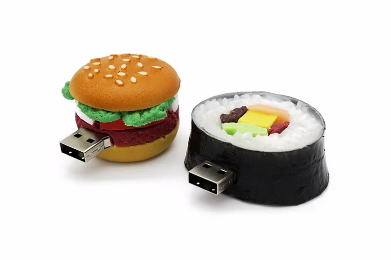 JASTER гамбургер еда usb флеш-накопитель креативный суши арбуз флеш-накопитель 4 ГБ 16 ГБ 32 ГБ 64 Гб карта памяти u диск подарок