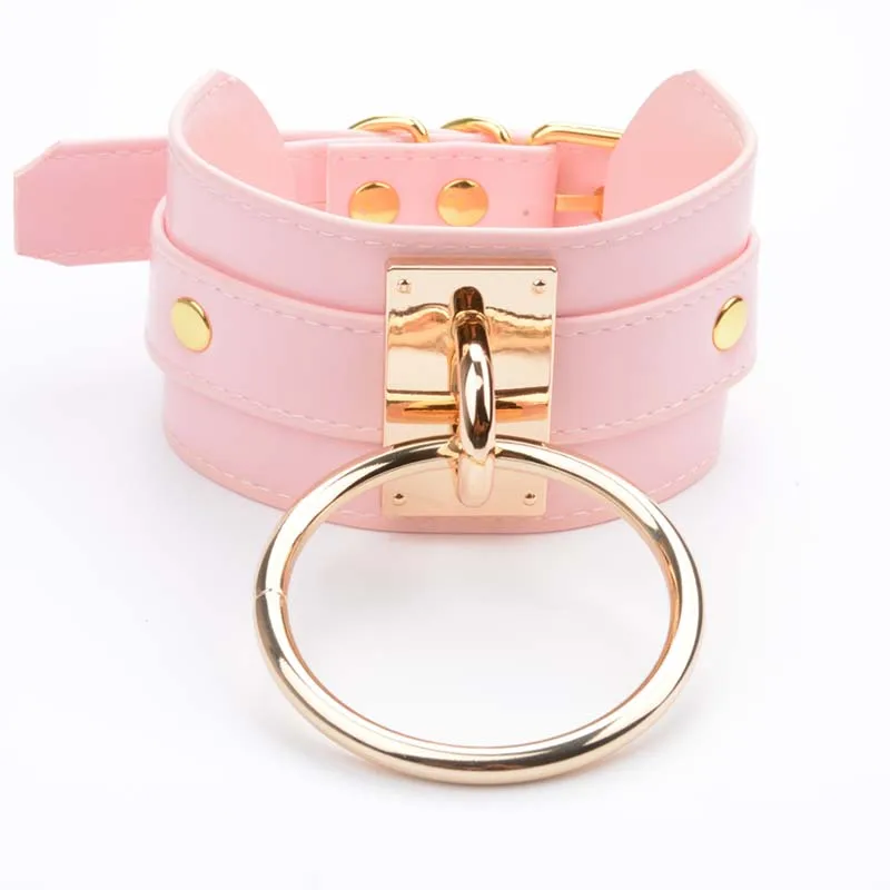 Большой 100% ручной работы БДСМ чокер для женщин высокий ремешок бондажа