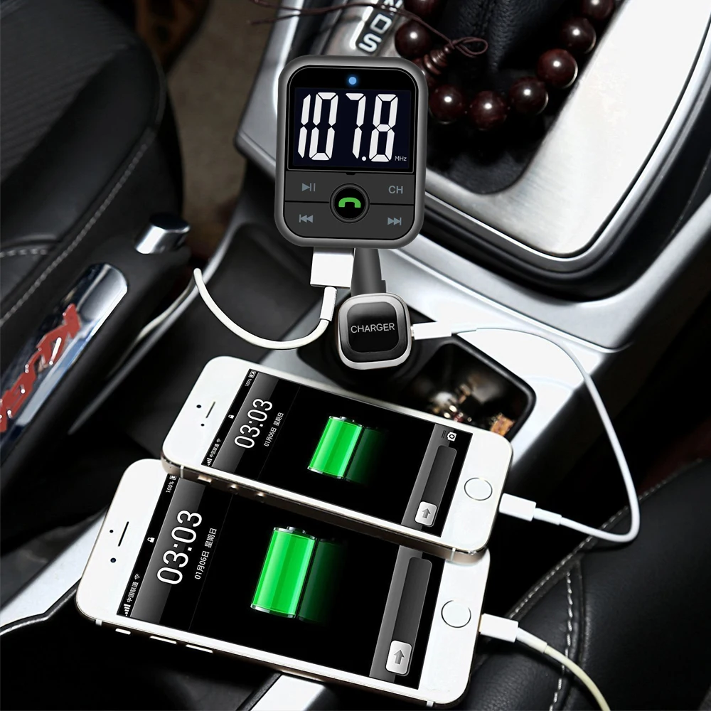 Onever автомобильный FM Bluetooth передатчик MP3 аудио плеер беспроводной модулятор
