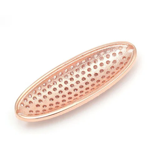 Соединитель для ювелирных изделий покрытие родиевый розовый Золотой пробы из