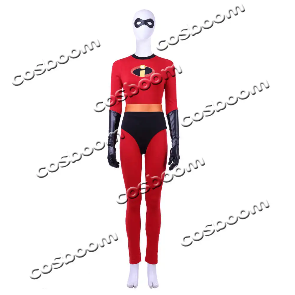 COSBOOM Incredibles 2 Elastigirl новый костюм косплей для взрослых женщин Хэллоуин Карнавал