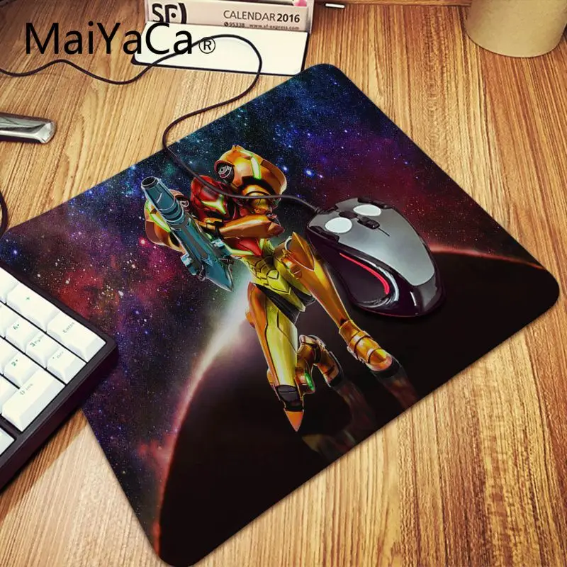 MaiYaCa Metroid Samus Gamer Speed Mice розничная продажа маленький резиновый коврик для мыши