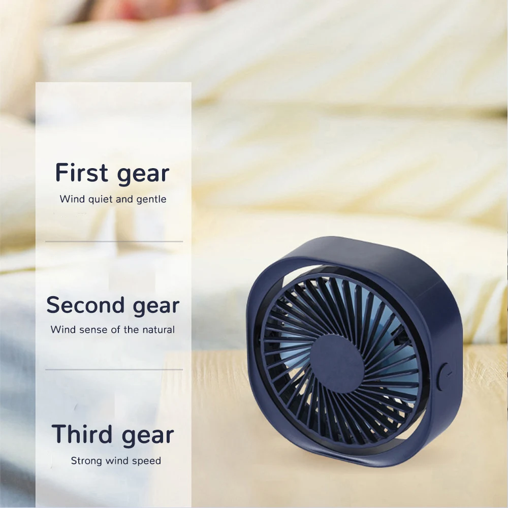 Портативный квадратный рабочий стол вентилятор мини охлаждения USB